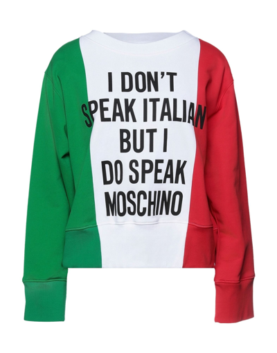 Moschino Sweatshirts In White