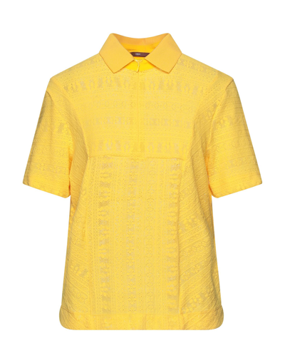 High Polo Shirts In Yellow