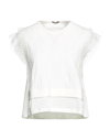 High Woman T-shirt White Size M Nylon, Elastane