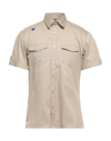 THE EDITOR THE EDITOR MAN SHIRT BEIGE SIZE M COTTON