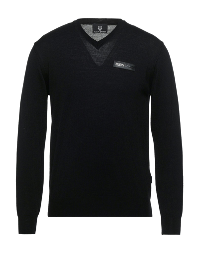 Plein Sport Sweaters In Black