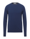 Alpha Studio Sweaters In Blue