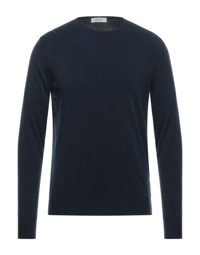 Alpha Studio Sweaters In Blue