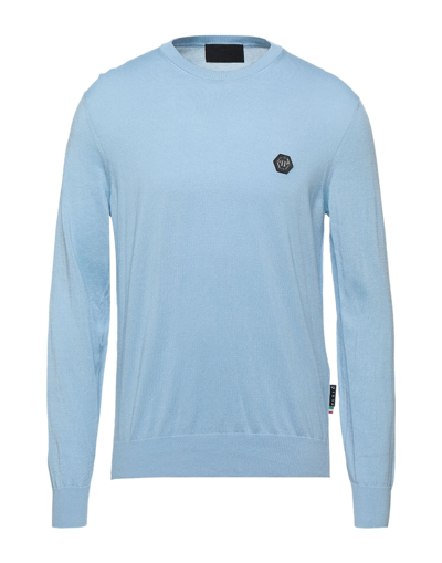 Philipp Plein Sweaters In Blue