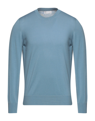 Brunello Cucinelli Sweaters In Blue