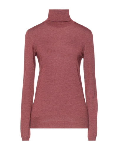 Brunello Cucinelli Turtlenecks In Brick Red