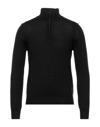 Bagutta Man Turtleneck Black Size M Merino Wool, Acrylic In Black
