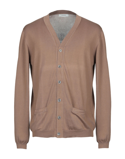 Alpha Studio Cardigans In Brown