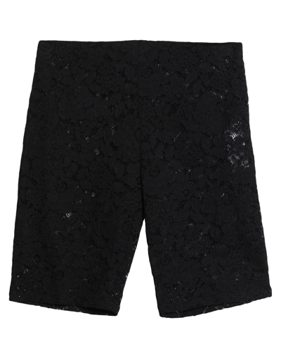Stella Mccartney Woman Shorts & Bermuda Shorts Black Size 4-6 Cotton, Polyamide, Elastane