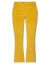 Alberto Biani Woman Pants Ocher Size 10 Cotton, Elastane In Yellow