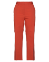 Brag-wette Woman Pants Rust Size 8 Cotton, Elastane In Red