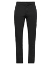 DONDUP DONDUP MAN PANTS BLACK SIZE 33 COTTON, ELASTANE