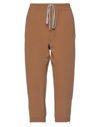 Rick Owens Cropped Pants In Camel