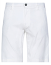 Recycled Art World Man Shorts & Bermuda Shorts White Size 30 Cotton, Elastane