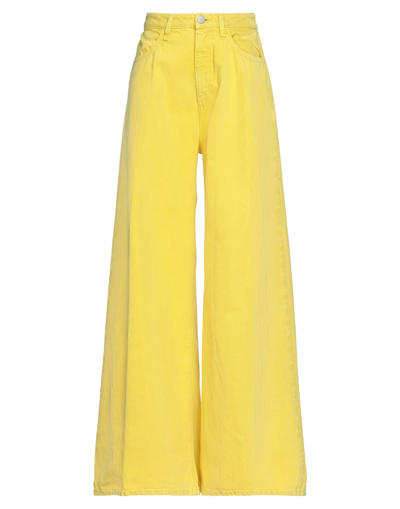 Icon Denim Jeans In Yellow