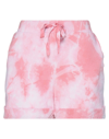 Michael Stars Woman Shorts & Bermuda Shorts Pink Size M Polyester, Cotton, Elastane