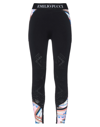 EMILIO PUCCI PUCCI WOMAN LEGGINGS BLACK SIZE M/L POLYAMIDE, ELASTANE