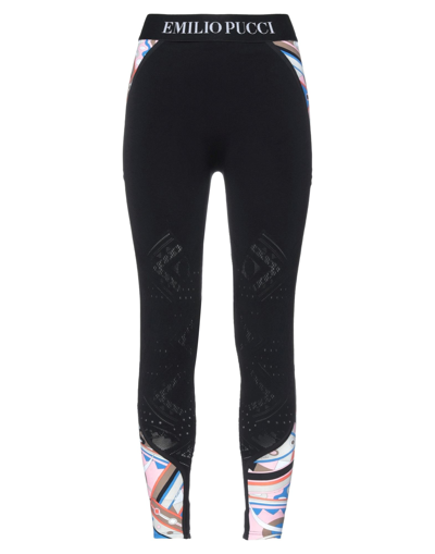 Emilio Pucci Leggings In Black