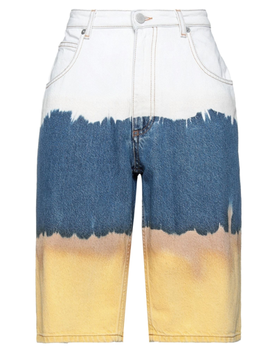 Alberta Ferretti Denim Shorts In White