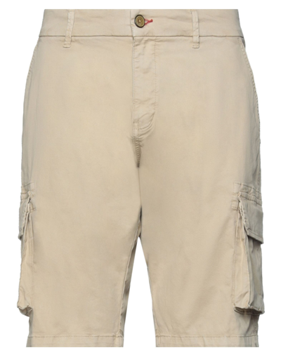 Impure Man Shorts & Bermuda Shorts Beige Size 38 Cotton, Elastane