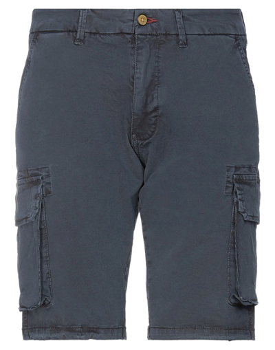 Impure Man Shorts & Bermuda Shorts Midnight Blue Size 38 Cotton, Elastane In Blue