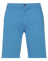 Barbour Man Shorts & Bermuda Shorts Azure Size 28 Cotton, Elastane In Blue