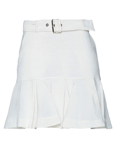 Pinko Mini Skirts In White