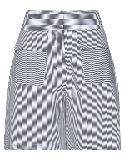 Marc Ellis Woman Shorts & Bermuda Shorts Lead Size 4 Cotton, Polyamide, Elastane In Grey