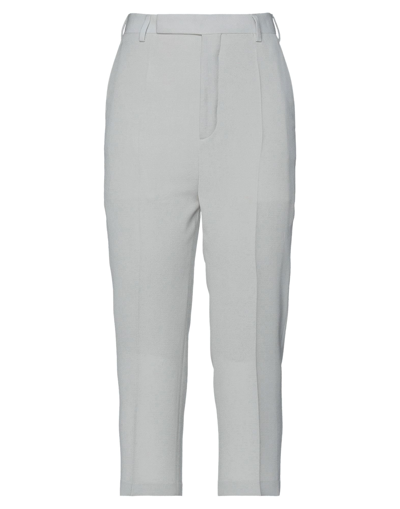 Rick Owens Cropped Pants In Grey