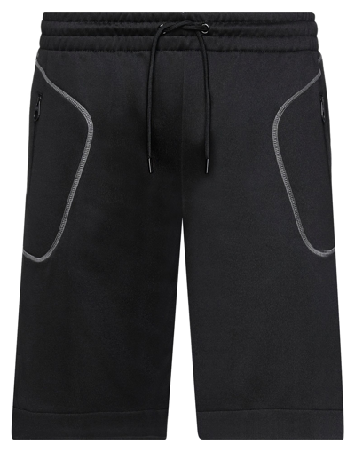 Bikkembergs Man Shorts & Bermuda Shorts Black Size L Cotton, Polyester
