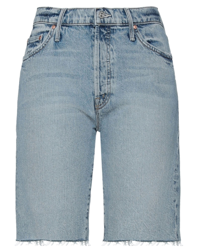 MOTHER MOTHER WOMAN DENIM SHORTS BLUE SIZE 31 COTTON