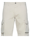 40weft Man Shorts & Bermuda Shorts Ivory Size 28 Cotton In White