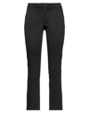 Bonheur Woman Pants Black Size 24 Cotton, Elastane