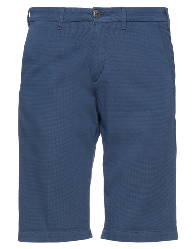 40weft Man Shorts & Bermuda Shorts Blue Size 40 Cotton, Elastane