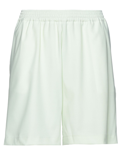 Bonsai Man Shorts & Bermuda Shorts Light Green Size M Polyester, Virgin Wool, Elastane