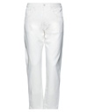 PEOPLE (+) PEOPLE MAN JEANS WHITE SIZE 33 COTTON