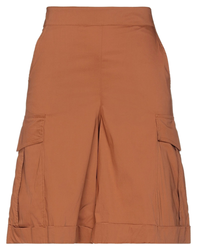 Liviana Conti Cropped Pants In Brown