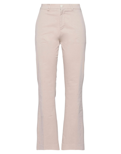 People (+)  Woman Pants Blush Size 6 Cotton, Elastane In Pink