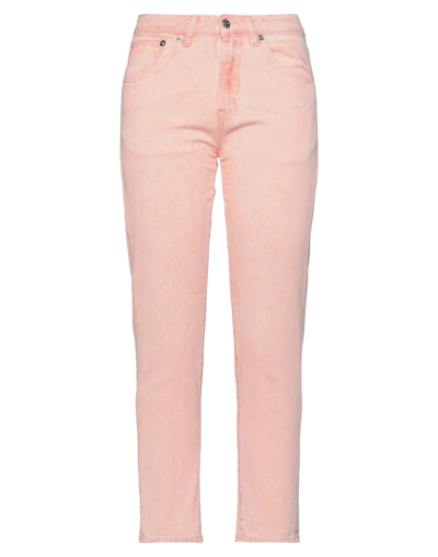 People (+)  Woman Jeans Salmon Pink Size 27 Cotton