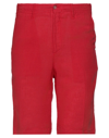 Fedeli Man Shorts & Bermuda Shorts Red Size 32 Linen