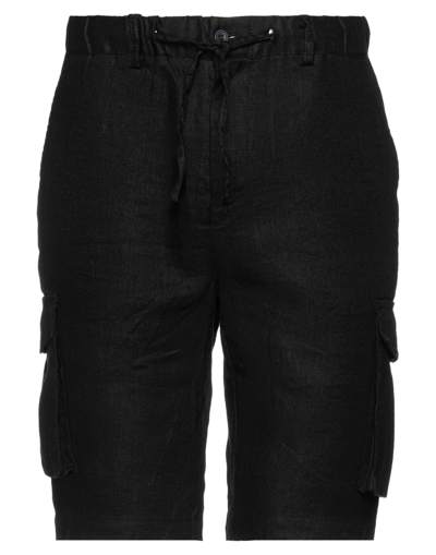Sseinse Man Shorts & Bermuda Shorts Black Size 28 Linen