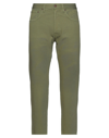 PEOPLE (+) PEOPLE MAN PANTS MILITARY GREEN SIZE 32 COTTON