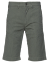 40weft Man Shorts & Bermuda Shorts Sage Green Size 26 Cotton