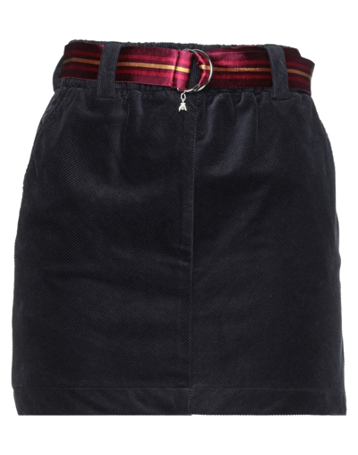 Shop Patrizia Pepe Mini Skirts In Dark Blue