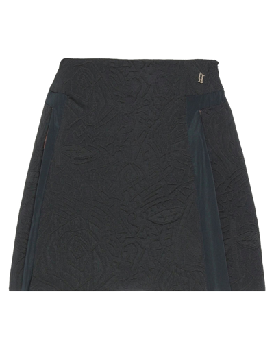 Galliano Mini Skirts In Black