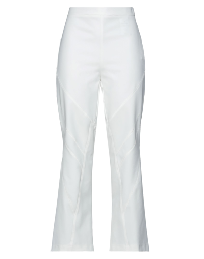 High Pants In White