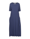 Alpha Studio Midi Dresses In Slate Blue