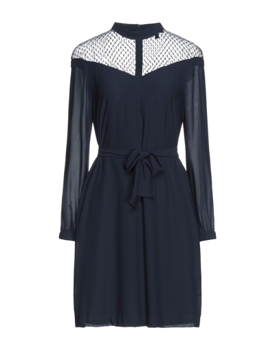 Armani Exchange Short Dresses In Blue
