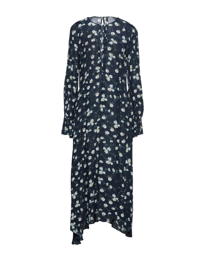 Manila Grace Midi Dresses In Dark Green