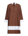 Hanita Short Dresses In Brown